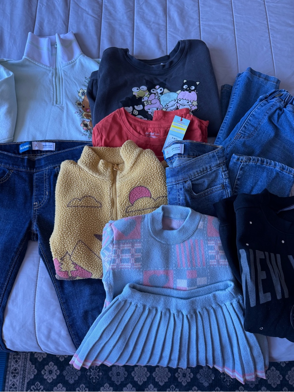 Bundle of clothes for a girl 6-7 y.o.